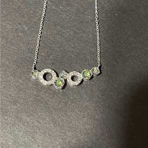 Sterling silver alexandrite necklace